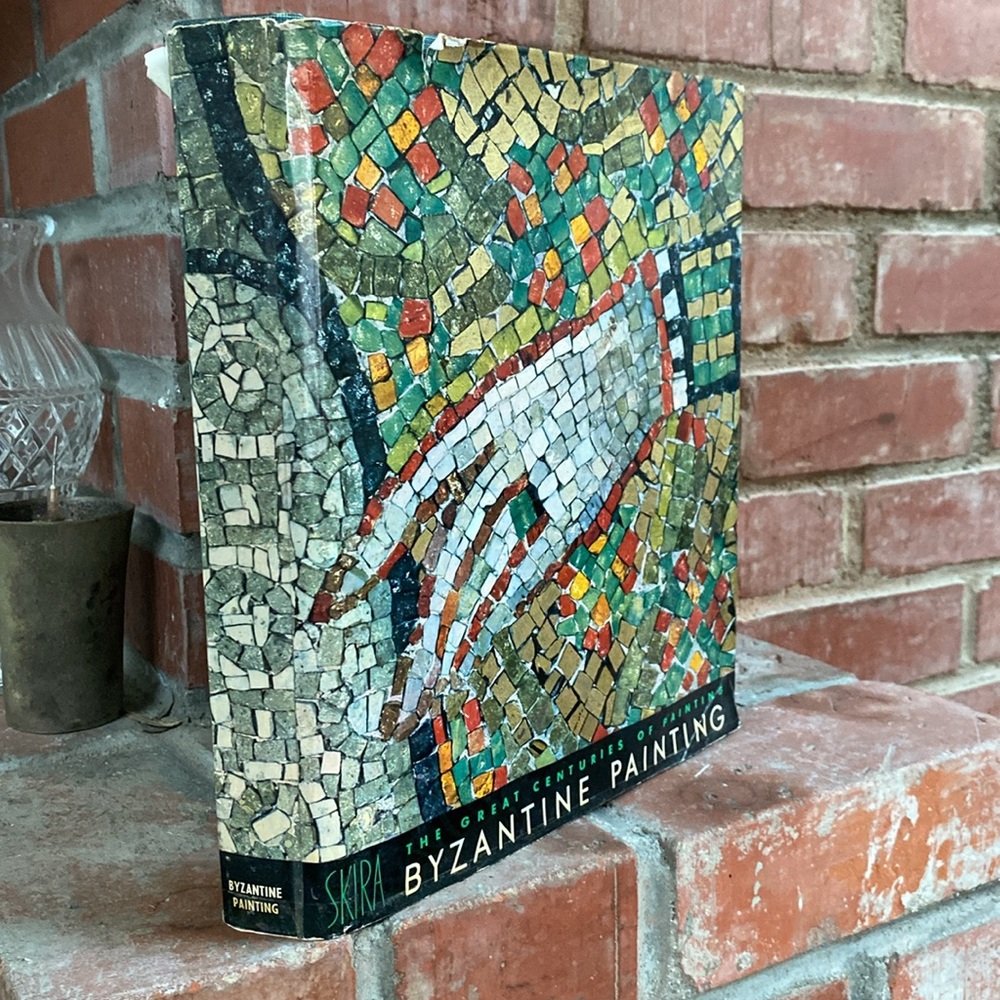 Green toned coffee table book Byzantine Painting